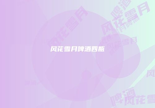 风花雪月啤酒四瓶
