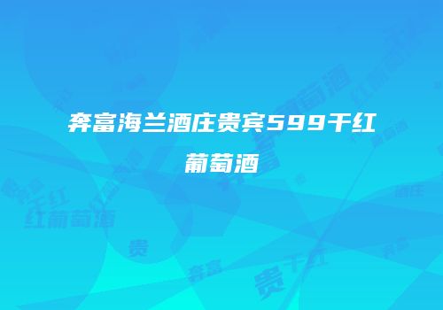 奔富海兰酒庄贵宾599干红葡萄酒