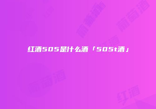 红酒505是什么酒「505t酒」