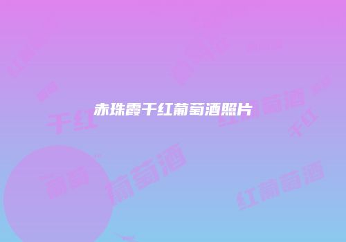 赤珠霞干红葡萄酒照片