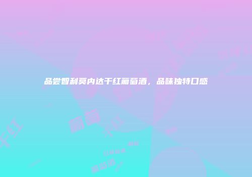 品尝智利莫内达干红葡萄酒，品味独特口感