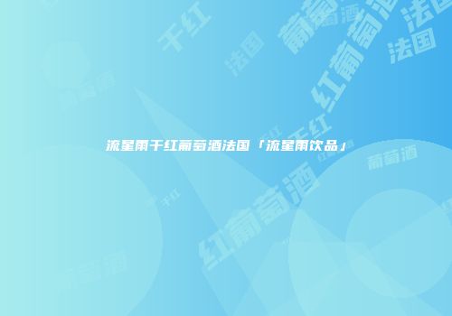 流星雨干红葡萄酒法国「流星雨饮品」