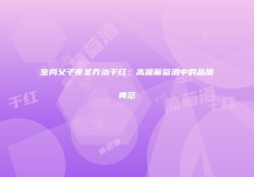 宝尚父子夜圣乔治干红：高端葡萄酒中的品质典范