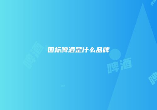 国标啤酒是什么品牌
