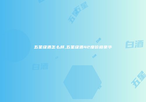 五星级酒怎么样,五星级酒42度价格豪华