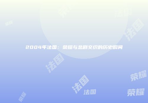 2004年法国：荣耀与悲剧交织的历史瞬间
