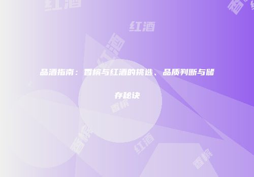 品酒指南：香槟与红酒的挑选、品质判断与储存秘诀