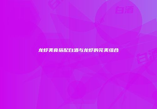 龙虾美食搭配白酒与龙虾的完美组合