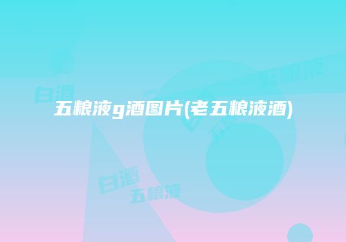 五粮液g酒图片(老五粮液酒)