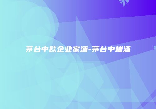 茅台中欧企业家酒-茅台中端酒