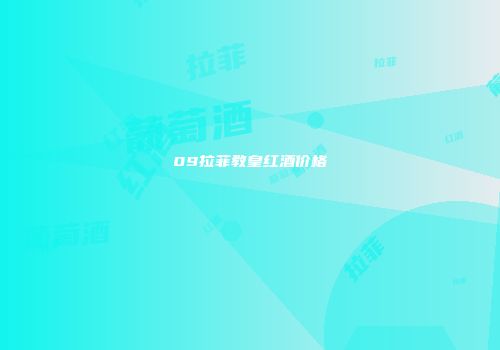 09拉菲教皇红酒价格
