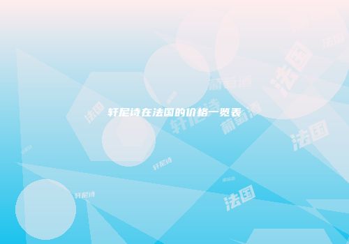 轩尼诗在法国的价格一览表