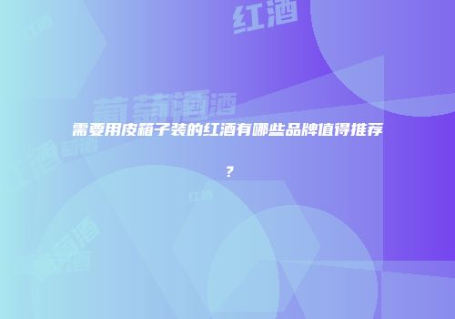需要用皮箱子装的红酒有哪些品牌值得推荐？