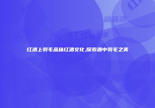 红酒上羽毛品味红酒文化,探索酒中羽毛之美