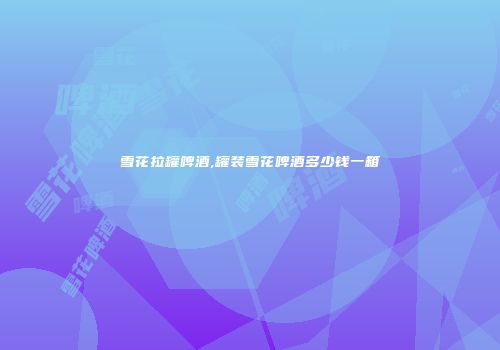 雪花拉罐啤酒,罐装雪花啤酒多少钱一箱