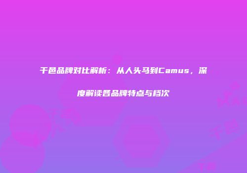 干邑品牌对比解析：从人头马到Camus，深度解读各品牌特点与档次