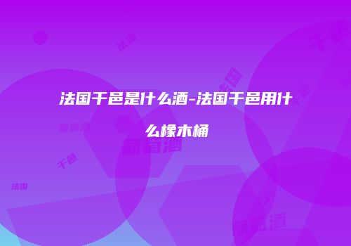 法国干邑是什么酒-法国干邑用什么橡木桶