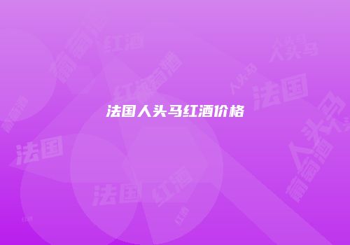 法国人头马红酒价格