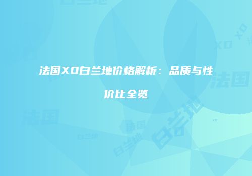 法国XO白兰地价格解析：品质与性价比全览