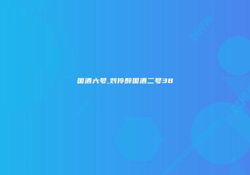 国酒六号,刘伶醉国酒二号38