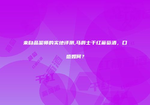 来自品鉴师的实地评测,马爵士干红葡萄酒，口感如何？