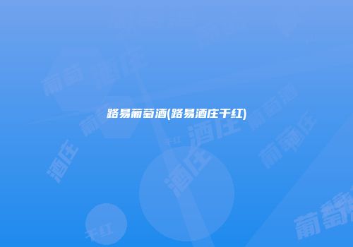 路易葡萄酒(路易酒庄干红)
