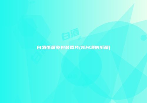 白酒纸箱外包装图片(装白酒的纸箱)