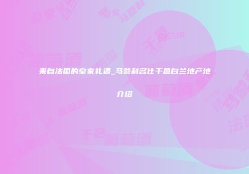 来自法国的皇家礼遇_马爹利名仕干邑白兰地产地介绍