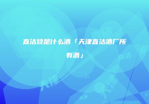 直沽烧是什么酒「天津直沽酒厂所有酒」