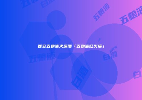 西安五粮液火爆酒「五粮液红火爆」