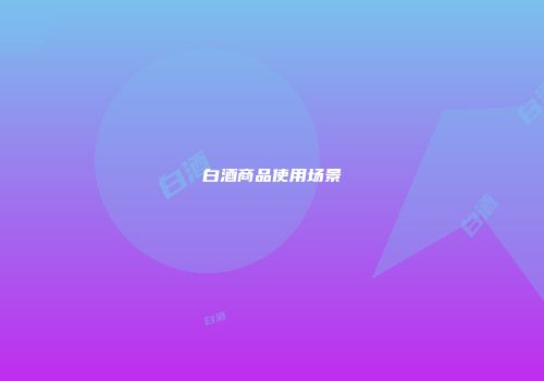 白酒商品使用场景