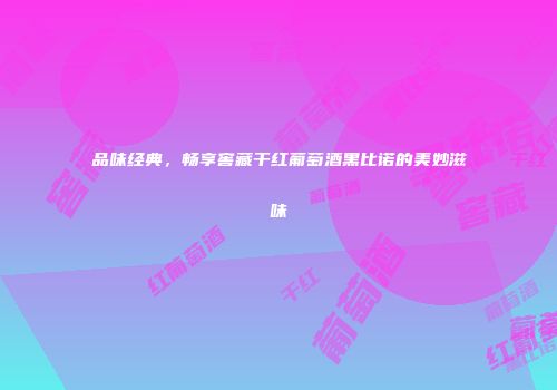 品味经典，畅享窖藏干红葡萄酒黑比诺的美妙滋味
