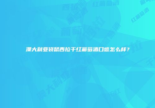 澳大利亚袋鼠西拉干红葡萄酒口感怎么样？