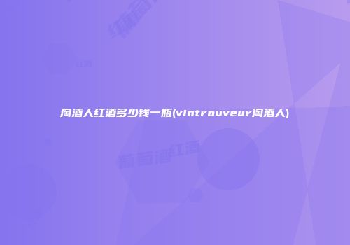淘酒人红酒多少钱一瓶(vintrouveur淘酒人)