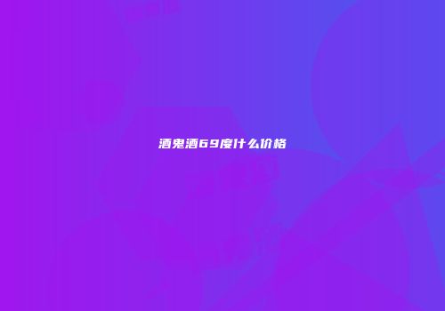 酒鬼酒69度什么价格