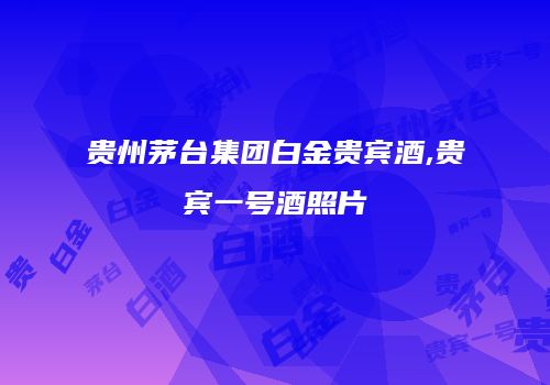 贵州茅台集团白金贵宾酒,贵宾一号酒照片