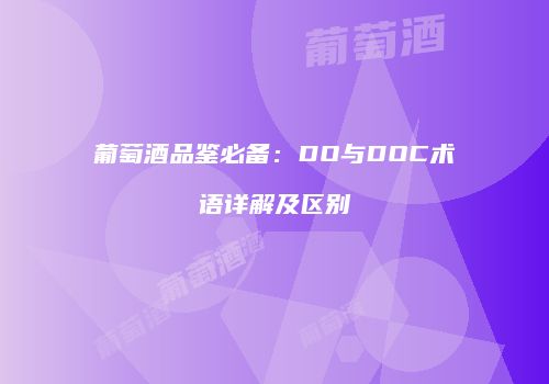 葡萄酒品鉴必备：DO与DOC术语详解及区别