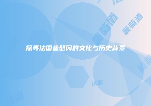 探寻法国普瑟冈的文化与历史背景