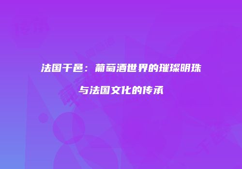 法国干邑：葡萄酒世界的璀璨明珠与法国文化的传承