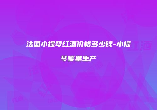 法国小提琴红酒价格多少钱-小提琴哪里生产