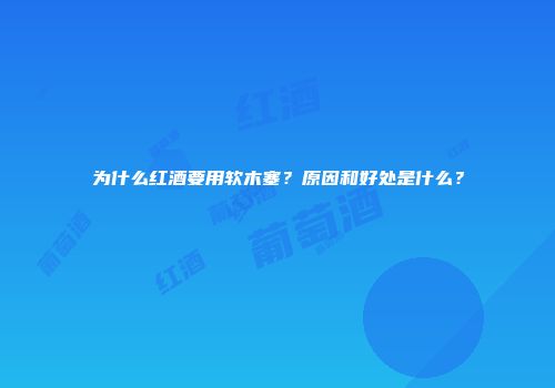 为什么红酒要用软木塞？原因和好处是什么？