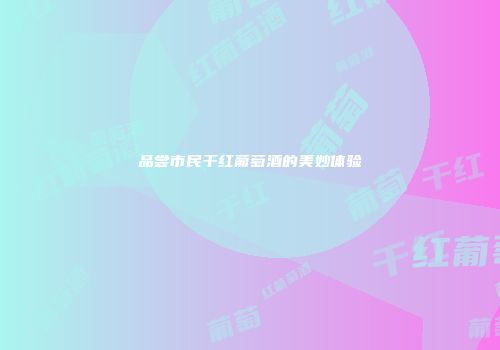 品尝市民干红葡萄酒的美妙体验