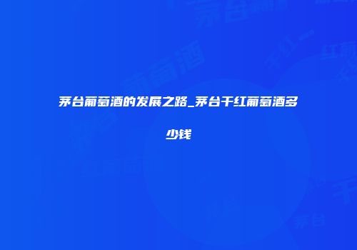 茅台葡萄酒的发展之路_茅台干红葡萄酒多少钱
