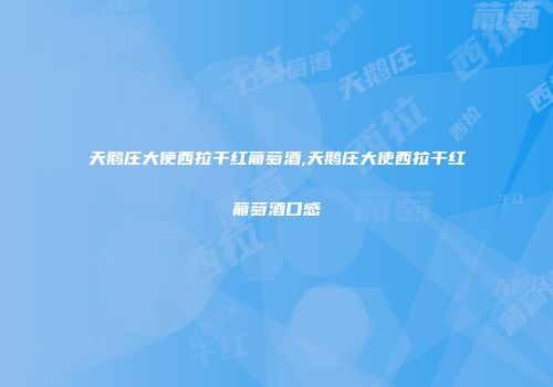 天鹅庄大使西拉干红葡萄酒,天鹅庄大使西拉干红葡萄酒口感