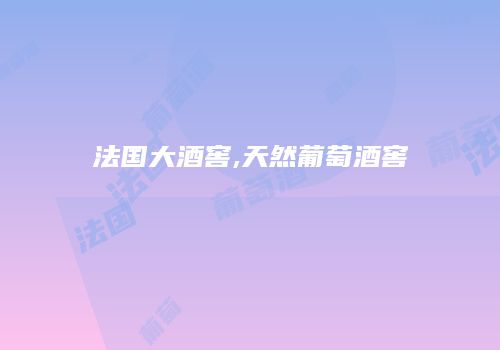 法国大酒窖,天然葡萄酒窖