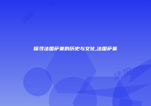 探寻法国萨莱的历史与文化,法国萨莱