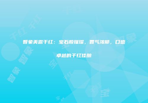 智象美露干红：宝石般璀璨，香气浓郁，口感卓越的干红佳酿