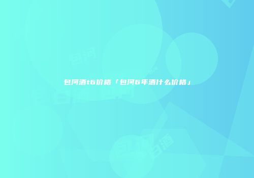 包河酒t6价格「包河6年酒什么价格」