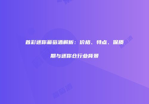 首彩迷你葡萄酒解析：价格、特点、保质期与迷你仓行业背景