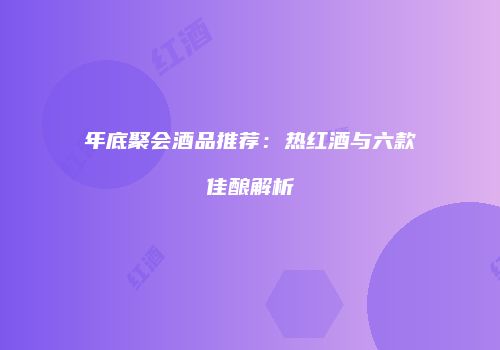 年底聚会酒品推荐：热红酒与六款佳酿解析